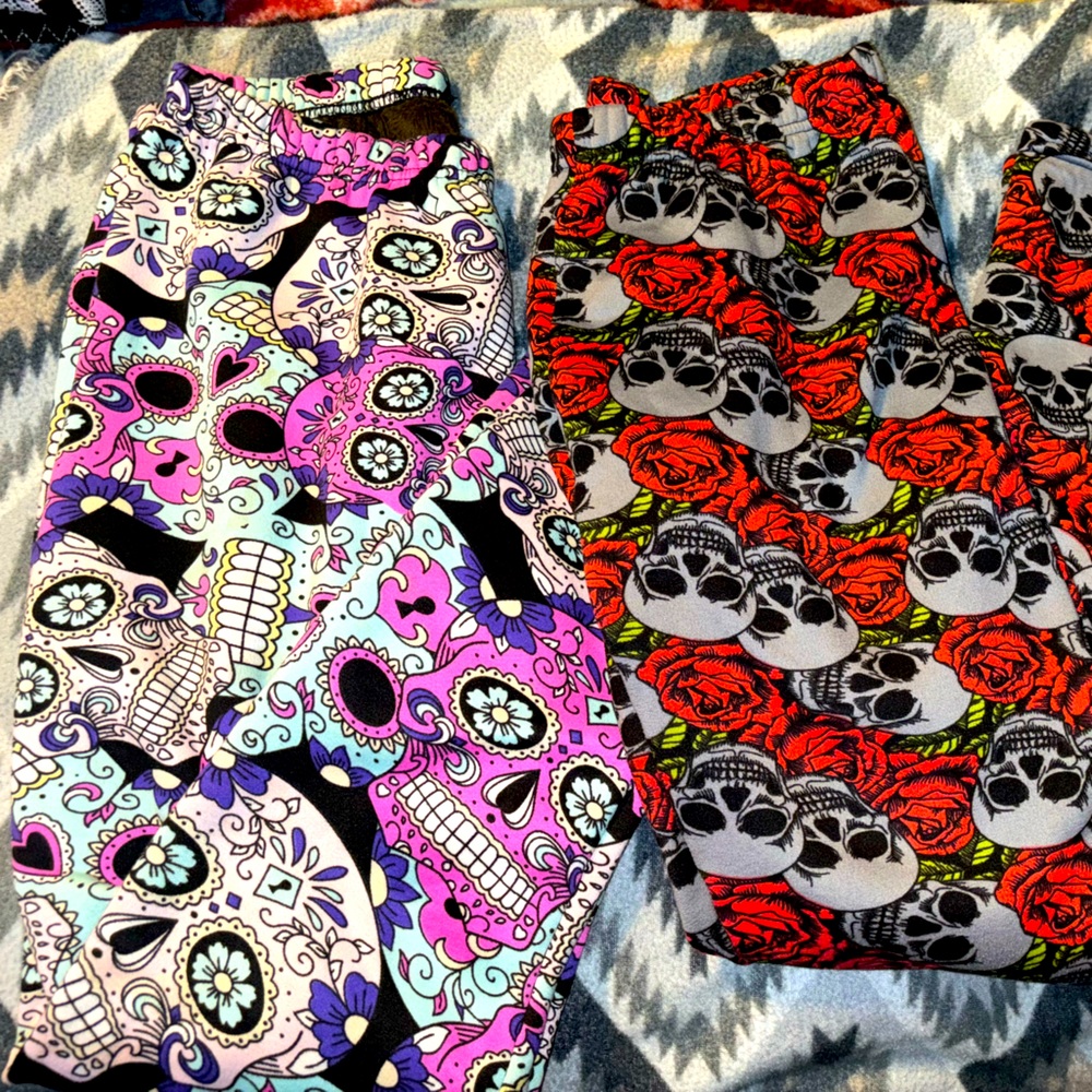 2 Pairs of Skull Leggings